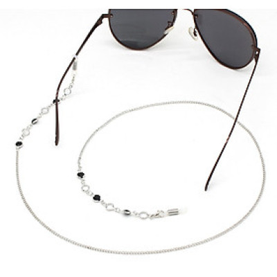 Dây đeo kính râm vàng Dây đeo kính pha lê đen và trắng