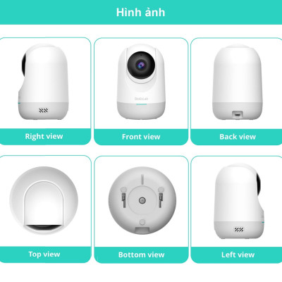 Camera quan sát Qihoo 360 C211 2K 1296P, Xoay 360 độ, H264+ Smart AI App Botslab - Hàng chính hãng