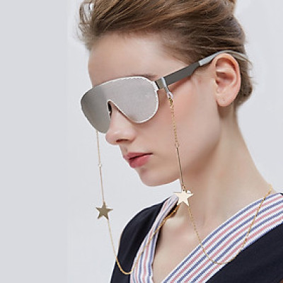 Dây đeo gọng kính mix sao và ngọc trai ấn tượng phong cách Âu Mỹ nổi bật