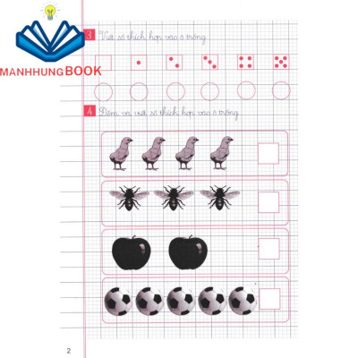 Sách Bổ Trợ - Vở Ô Li Bài Tập Toán Lớp 1 - Quyển 1 (Bám Sát SGK Kết Nối Tri Thức Với Cuộc Sống)