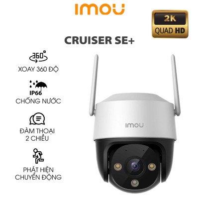 Camera Wifi ngoài trời Imou Cruiser SE+ 4MP S51FEP Đàm thoại 2 chiều, Phát hiện chuyển động - Hàng chính hãng