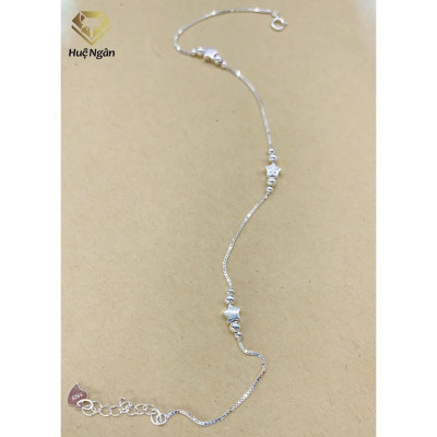 Lắc chân bạc Ý 925 Huệ Ngân - Ngôi sao may mắn RYBJ50118