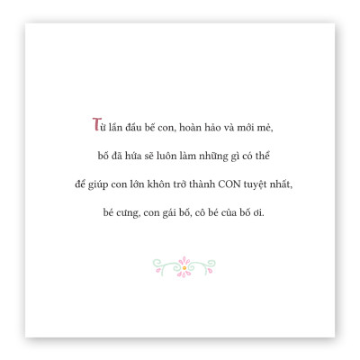 Sách cho bé - Vì Sao Con Gái Cần Bố - Tác giả Gregory E. Lang - Sách tranh