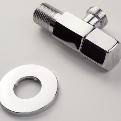 Van giảm áp và khóa đường nước Đồng mạ Chrome Eurolife EL-X40 (Trắng bạc)