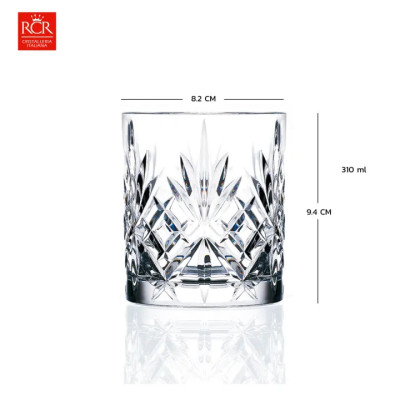 Ly Thuỷ Tinh Pha Lê Ý RCR – Melodia Dof Tumbler 340ml
