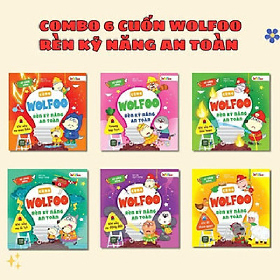 Sách - Cùng Wolfoo Rèn Kỹ Năng An Toàn - Combo 6 Cuốn - 1980 Books