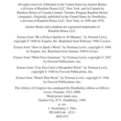 Word Power Made Easy: The Complete Handbook for Building a Superior Vocabulary