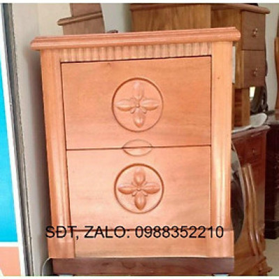 Tủ đầu giường gỗ xoan đào kiểm hàng khi nhận