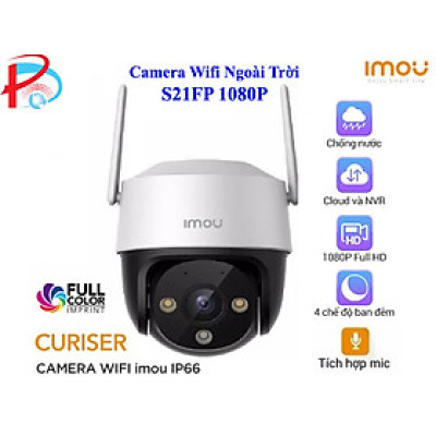 Camera Wifi Ngoài trời IMOU S21FP 2M và S41FP 4MP 2K Có Màu Đêm Xoay 360 độ - hàng chính hãng