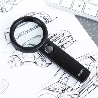 Kính lúp x3 Deli, Đen - E9091