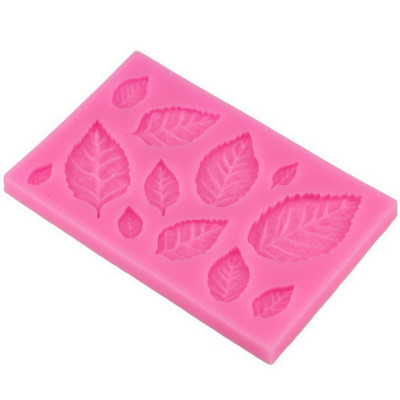 Khuôn silicon làm rau câu 12 lá hoa hồng lớn, nhỏ - Mã số 1089