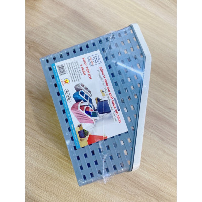 Khay nhựa tiện ích 4 ngăn Việt Nhật, để bàn, đựng đồ, đựng bút, văn phòng phẩm, mỹ phẩm, đồ dùng đa năng phù hợp bàn làm việc, phòng tắm , nhà bếp 