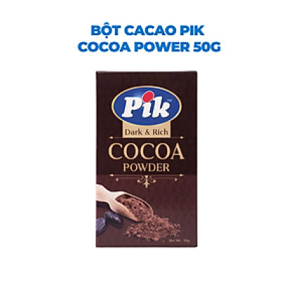 Bột cacao PIK CACOA POWER 50G dùng để làm bánh, dùng với kem