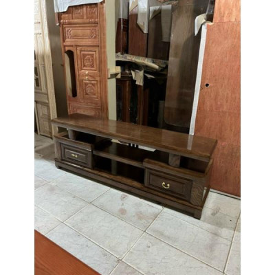 Kệ tivi gỗ sồi nga phun màu óc chó