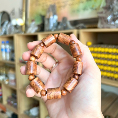 Vòng nu huyết Long 12li kiểu trúc - đậm dầu - vòng nhiều nu - thơm vĩnh viễn phong thuỷ may mắn