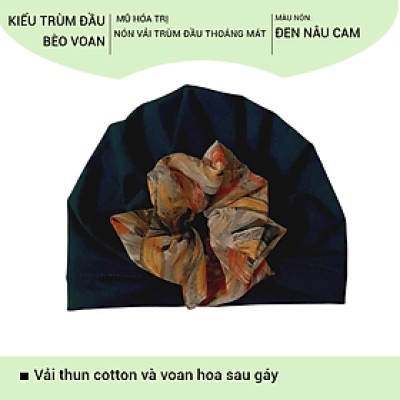 [NÓN THUN BÈO VOAN] Nón hóa trị, chemo hat, mũ vải trùm đầu, nón vải nhẹ đầu, nón ung thư vải thun, nón che tóc