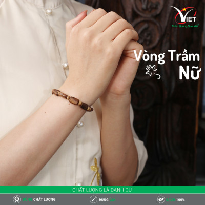 Vòng Trầm Thiên Nhiên Kiểu Đốt Trúc Dành Cho Phái Nữ - Lạ Mắt Và Cá Tính