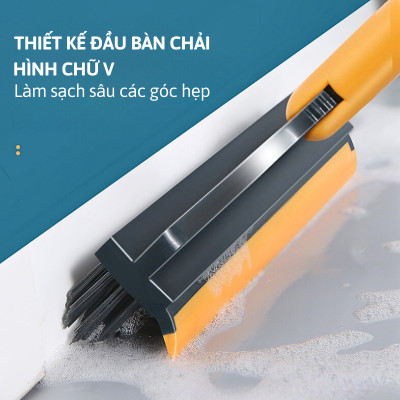 [COMBO DỌN DẸP ĐÓN TẾT] 1 chà sàn nhà tắm + 1 chổi quét trần nhà + 1 bàn chải vệ sinh khe hẹp - Chính hãng dododios