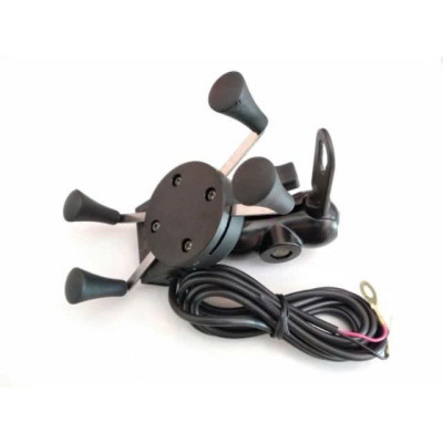 Gia Đỡ Điện Thoại Xe Mái Kèm Cổng USB Loại Xịn– Cố Định Siêu Chắc, Không Rung Lắc , đồng hồ treo tường