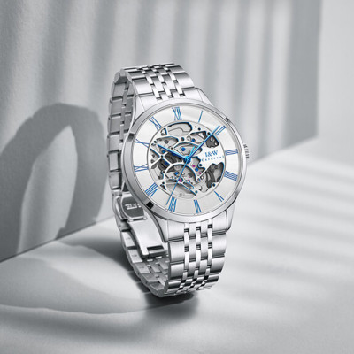 Đồng hồ nam chính hãng IW CARNIVAL IW522G-1 Kính sapphire ,chống xước,Chống nước 50m ,Bảo hành 24 tháng,Máy cơ (Automatic),Dây kim loại thép 316L không gỉ,thiết kế lộ cơ thể thao