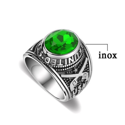 Nhẫn nam titan cao cấp thời trang rẻ đẹp nhẫn mỹ inox thép không gỉ trangsucpt đá đen nhẫn PTNNA06