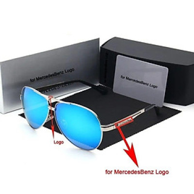 Kính mát thời trang dành cho nam Benz cao cấp - full box - chống tia UV chống lóa tặng kèm khăn lau