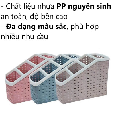 Khay đựng bút 4 ngăn để bàn nhựa VIỆT NHẬT 5696 - màu ngẫu nhiên