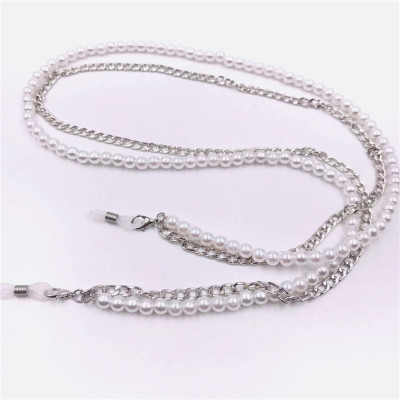 Dây đeo mắt kính 2 lớp mix chain chống thất lạc, đeo khẩu trang, dây chuyền thời trang đa dụng