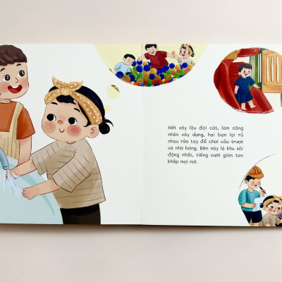 Bộ Sách Kỹ Năng Mềm Cho Bé - Bé Học Ứng Xử - LionBooks - Bộ 4 Cuốn Giấy Bồi Cứng