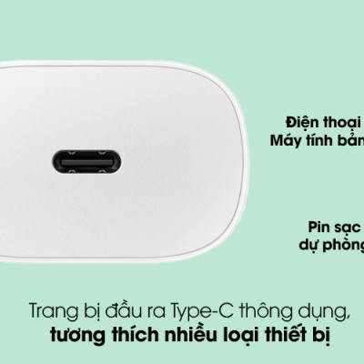 Củ sạc pd 25w cổng Type C  sạc nhanh tốc độ cao TA-800 ( hàng chính hãng)