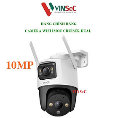 Camera Wifi IMOU Cruiser Dual 10MP IPC-S7XP-10M0WED Xoay 360 Ngoài Trời - Hàng Chính Hãng