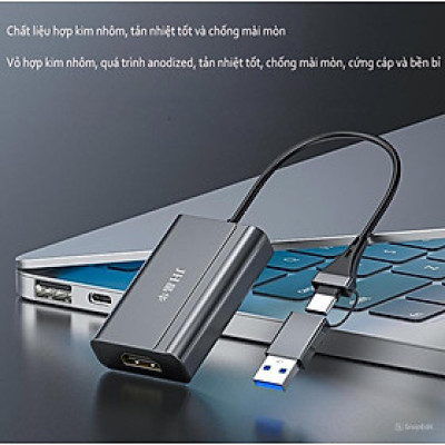 SOAIY Cáp USB Type-C Ra HDMI Cho Tất Cả Dòng PC, Máy Tính, Laptop Kết Nối Lên Màn Hình Tivi JH-Z935 - Hàng Nhập Khẩu