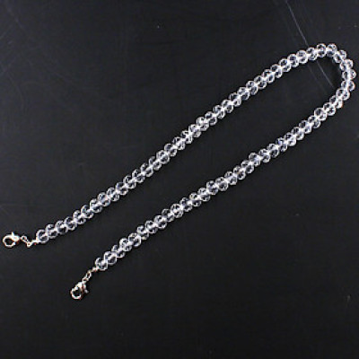 Dây đeo khẩu trang dây đeo kính hạt cườm trong suốt ấn tượng