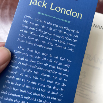 NANH TRẮNG - Jack London (tác giả Tiếng gọi của hoang dã) – Lương Thanh Nguyệt dịch – Tân Việt – NXB Dân Trí – Bìa mềm