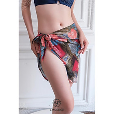 Khăn quấn đi biển đa năng LMcation Vera - Hoa nhiệt đới