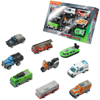 Bộ 9 Đồ Chơi Mô Hình Xe Hợp Kim - Giao Thông Đô Thị - Winka DK81354