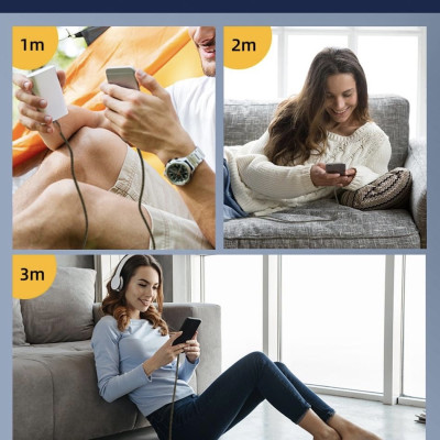 Cáp WiWu Golden Data Cable GD-102 Cáp USB to Micro, Hỗ trợ Sạc Nhanh, Mạ Vàng 18K - Hàng Chính Hãng