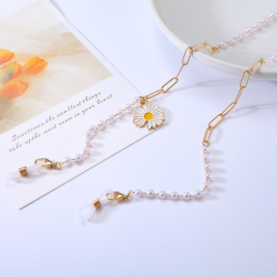 Chuỗi dây đeo gọng kính dây đeo khẩu trang đeo mặt nạ hoa cúc daisy thời trang cá tính
