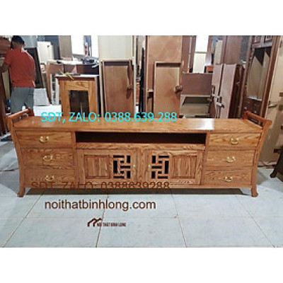Tủ tivi gỗ sồi 2m2