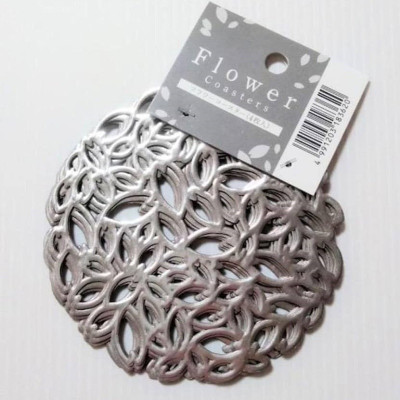 Set 04 tấm đế lót ly cốc hình tròn Echo Flower Ø10cm - Hàng Nội Địa Nhật Bản