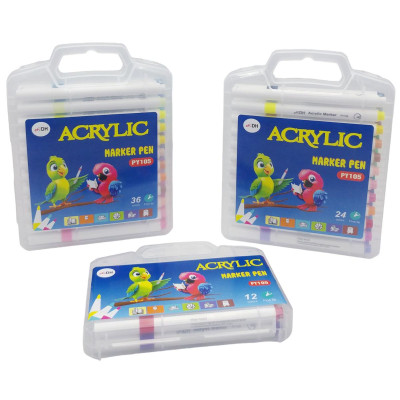 Hộp 24 Bút Lông Màu Acrylic Marker Pen - DH PY105