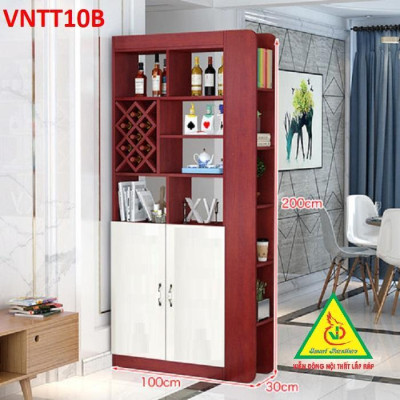 TỦ KỆ TRANG TRÍ KIÊM VÁCH NGĂN VNTT10B - Nội thất lắp ráp Viendong Adv