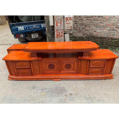 Kệ tivi Vát gỗ gõ đỏ