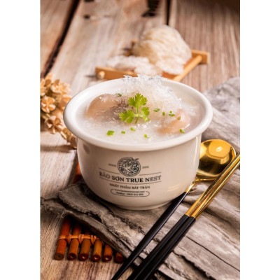 THỐ SỨ CHƯNG YẾN CAO CẤP KÈM NẮP - MÀU TRẮNG SANG TRỌNG - BẢO SƠN TRUE NEST