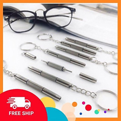 Móc chìa khoá tua vít đa năng, chuyên dụng sửa chữa đồng hồ/chỉnh ốc vít cho kính mát,kính cận,kính thời trang
