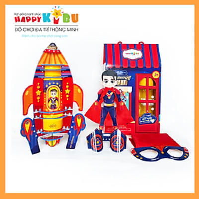 Lồng đèn Trung Thu Happy Kibu - Lồng đèn Siêu Anh Hùng Sun - Lồng đèn siêu nhân bé trai