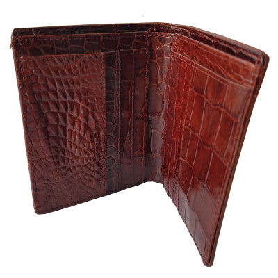 Ví Nam Đứng Da Cá Sấu Thật 2 Mặt BIGGBEN Cao Cấp BG27