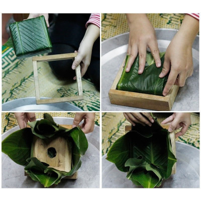 Bộ Khuôn Gỗ Gói Bánh Chưng Thành Cao Tạo Bánh Dày Dặn Đủ Kích Thước