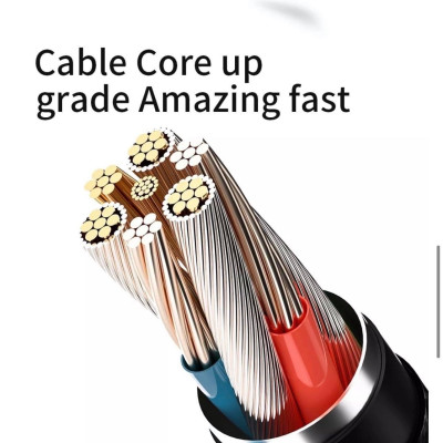 Cáp Dữ Liệu WiWu Platinum Cable PT02 USB - Type-C Dây Lõi Đồng Dày Dặn, Chống Nhiễu Hiệu Quả - Hàng Chính Hãng