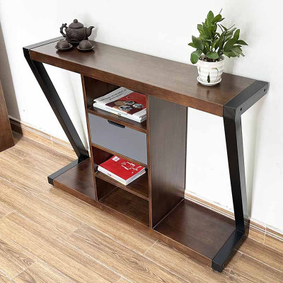 Bàn console bàn trang trí mặt gỗ khung sắt Juno sofa CSTCT049 120x30x85 cm